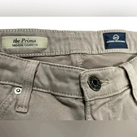 Adriano Goldschmied The  Prima Mid Rise Cigarette Tan Size 26R - Picture 8 of 9